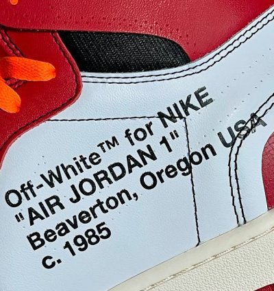 Off-white X Air Jordan 1 Retro High Og chicago