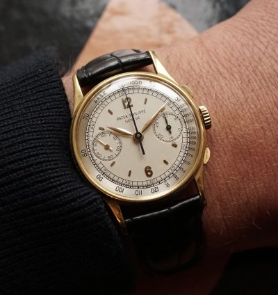 Patek Philippe Chronograph 1947 18k Ygold Ref 130