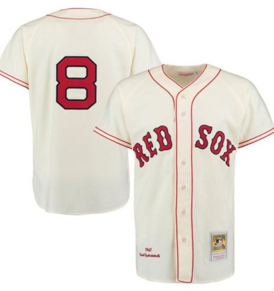 Boston Red Sox Carl Yastrzemski Cream 1967 Throwback Jersey