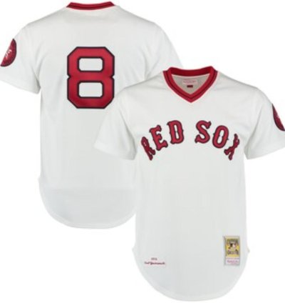 Boston Red Sox Carl Yastrzemski White Throwback Pullover Jersey