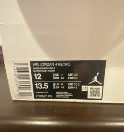 Air Jordan 4 Retro Purple Metallic