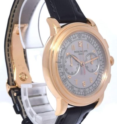Patek Philippe Chronograph 5070 18k Rose Gold Chronograph Mens Watch Box Papers 05 5070r