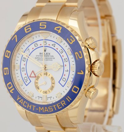 Rolex Yacht-master Ii Papers Rolex Yacht-master Ii New Merc Hands 18k Yellow Gold 44mm 116688 Box
