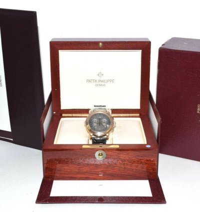 Patek Philippe Chronograph 5070 18k Rose Gold Chronograph Mens Watch Box Papers 05 5070r