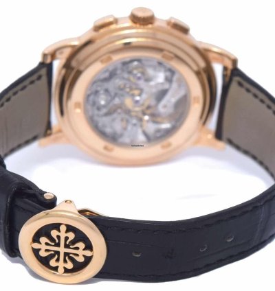 Patek Philippe Chronograph 5070 18k Rose Gold Chronograph Mens Watch Box Papers 05 5070r
