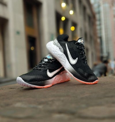 Nike Renew Ride 3 Black Zebra Running Shoes