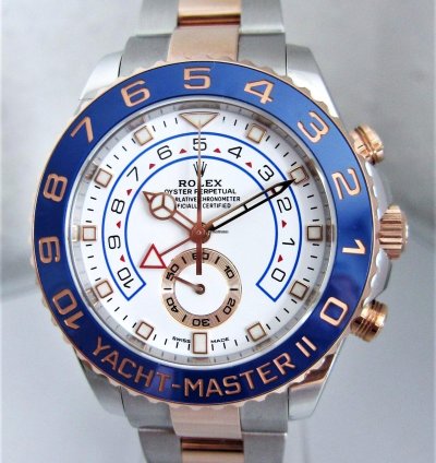 Rolex Yacht-master Ii Ref 116681stahl Ros Gold Box Papiere