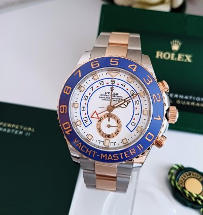 Rolex Yacht-master Ii Ref 116681stahl Ros Gold Box Papiere