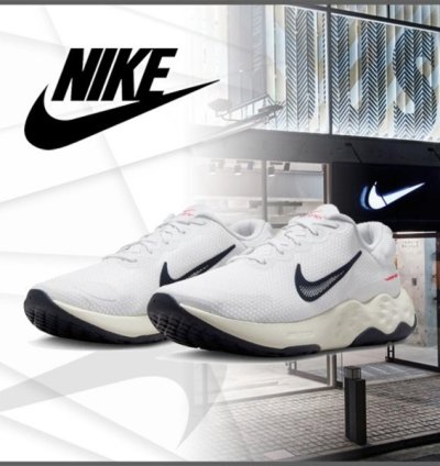 Nike Renew Ride 3 White Running Shoes