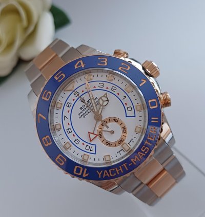 Rolex Yacht-master Ii Ref 116681stahl Ros Gold Box Papiere