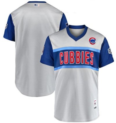 Chicago Cubs Custom Gray 2019 Mlb Little League Classic Team Jersey