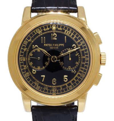 Patek Philippe Chronograph 5070 18k Yellow Gold Mens 42mm Watch 5070j