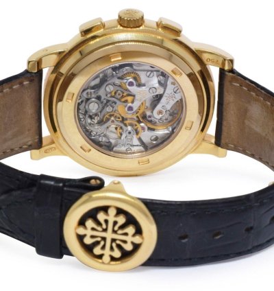 Patek Philippe Chronograph 5070 18k Yellow Gold Mens 42mm Watch 5070j