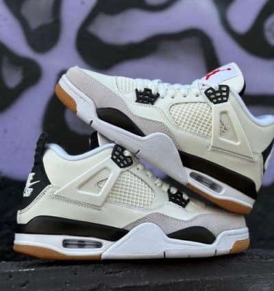 Nike Sb Air Jordan 4 Military Black Basketball Sneakers