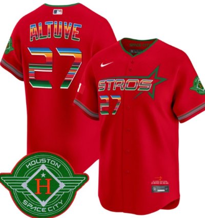 José Altuve Jersey 27 Astros 2025 City Connect Mexico Vapor Premier Limited Stitched Red