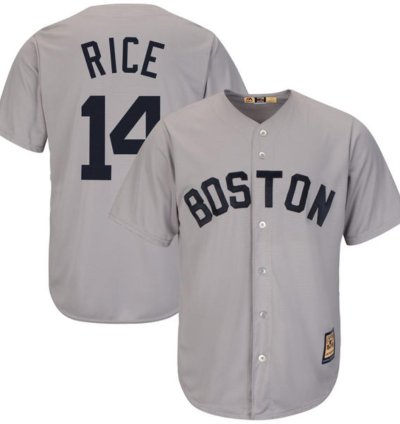 Boston Red Sox Jim Rice Gray Throwback Jersey