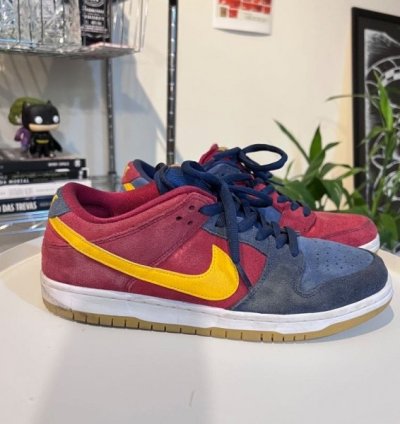 Nike Sb Dunk Low Fc Barcelona Blue Red Sneakers