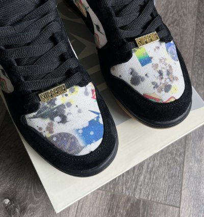 Supreme Nike Sb Dunk Low Og Rammellzee Shoes 9 5 Fd8778-001