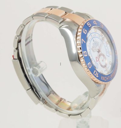 Rolex Yacht-master Ii Ss 18k Rose Gold White Dial 44mm