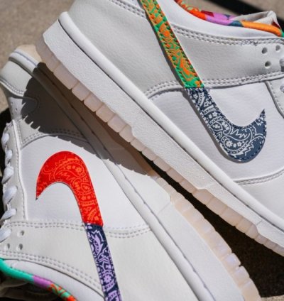 Nike Sb Dunk Low Multi Color Paisley Sneakers
