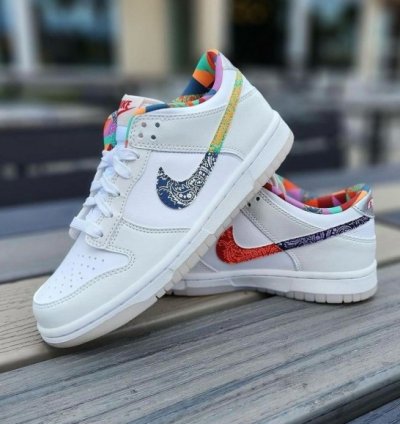 Nike Sb Dunk Low Multi Color Paisley Sneakers
