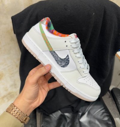 Nike Sb Dunk Low Multi Color Paisley Sneakers