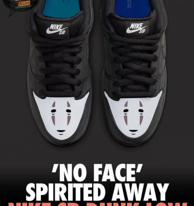 Nike Sb Dunk Low No Face Black White Sneakers