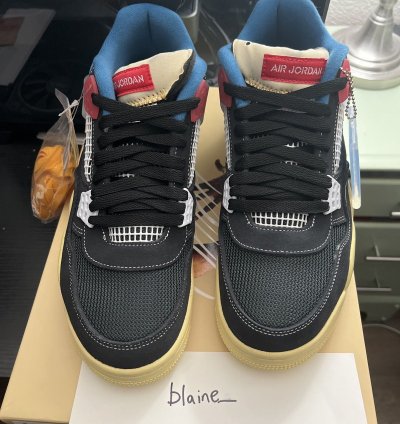 Air Jordan 4 Retro Union Off Noir