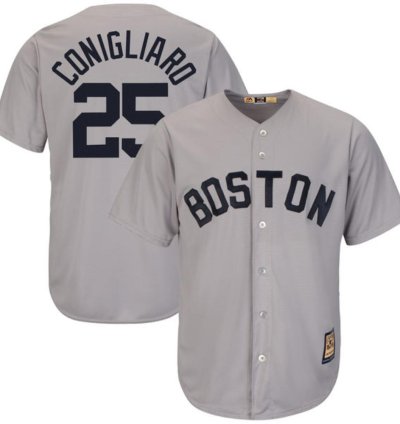Boston Red Sox Tony Conigliaro Gray Throwback Jersey