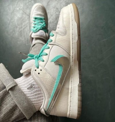 Nike Sb Dunk Low Qs White Diamond Sneakers