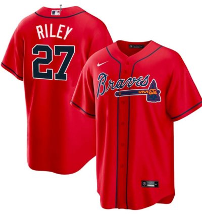 Austin Riley Atlanta Braves Red Jersey - All Stitched