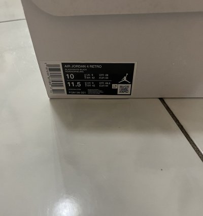 Air Jordan 4 Retro White Thunder Size 10 Brand New In Hand
