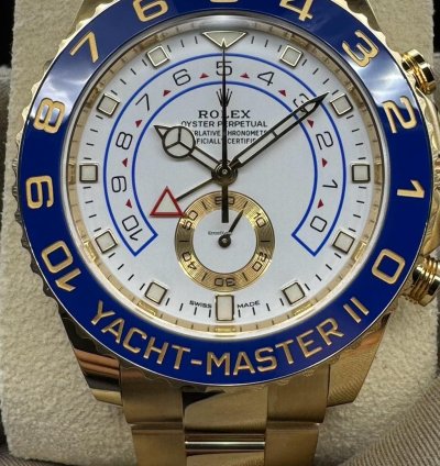 Rolex Yacht-master Ii Yellow Gold Unworn