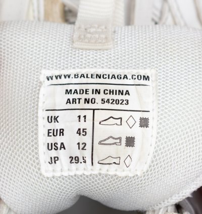 1100 Balenciaga Track White Box Us 12