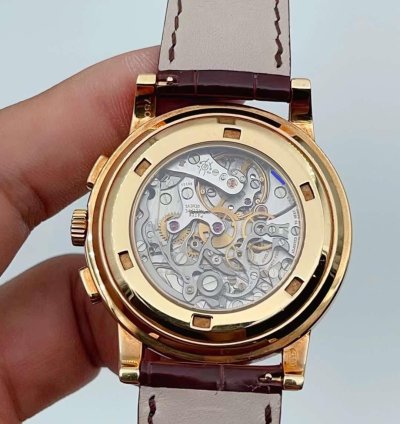 Patek Philippe Chronograph 5070j Yellow Gold Lemania Mechanical Watch 42mm