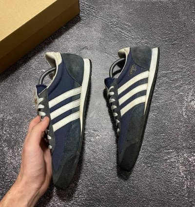 Vintage Adidas Dragon Og Blue Suede Low-top Trainers