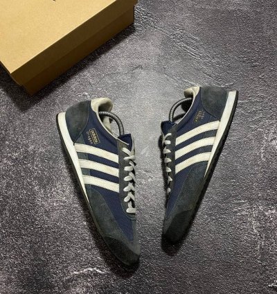 Vintage Adidas Dragon Og Blue Suede Low-top Trainers