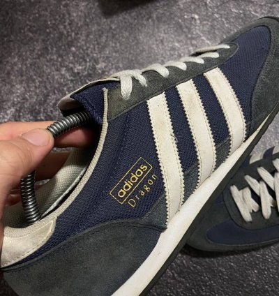 Vintage Adidas Dragon Og Blue Suede Low-top Trainers