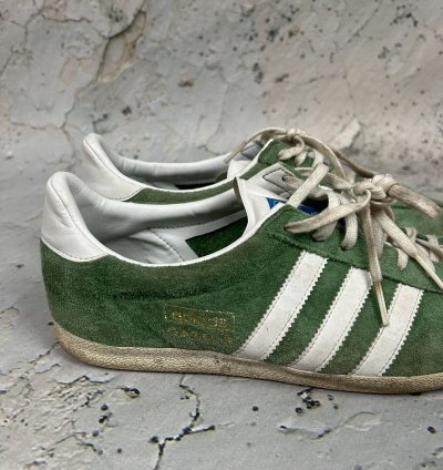 Vintage Adidas Gazelle Green Sneakers 90s Hype Rare Skate