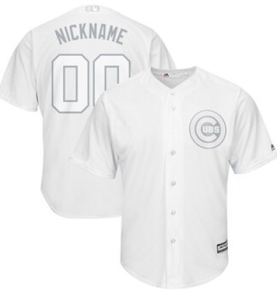 Chicago Cubs Majestic 2019 Players Weekend Cool Base Roster Custom White Jersey