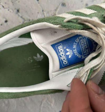 Vintage Adidas Gazelle Green Sneakers 90s Hype Rare Skate