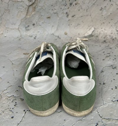 Vintage Adidas Gazelle Green Sneakers 90s Hype Rare Skate