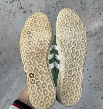 Vintage Adidas Gazelle Green Sneakers 90s Hype Rare Skate