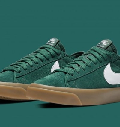 Nike Sb Zoom Blazer Low Ro Gt Green Gum Sneakers