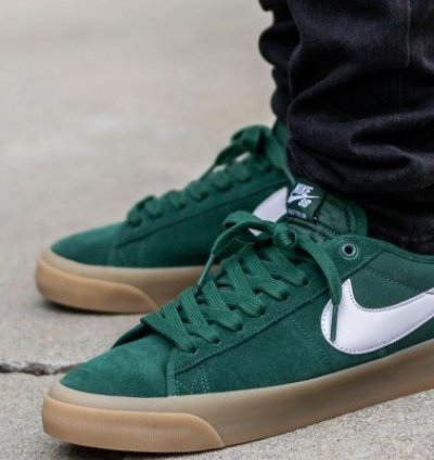 Nike Sb Zoom Blazer Low Ro Gt Green Gum Sneakers