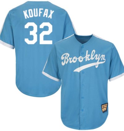 Brooklyn Dodgers Kirk Gibson Blue Throwback Jersey
