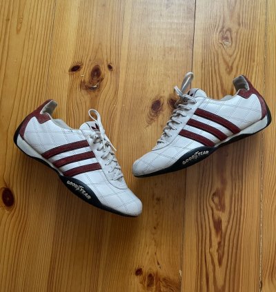 Vintage Adidas Goodyear Racing Leather Driver Shoes