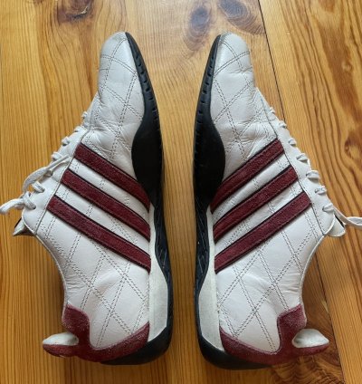 Vintage Adidas Goodyear Racing Leather Driver Shoes