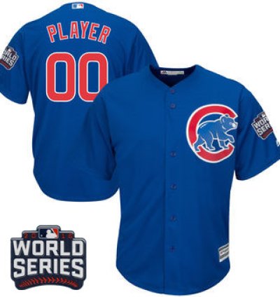Chicago Cubs Majestic Royal 2016 World Series Bound Alternate Custom Cool Base Team Jersey