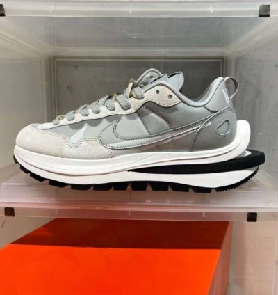 Nike Vapor Waffle 3 0 X Sacai Grey Silver Running Shoes